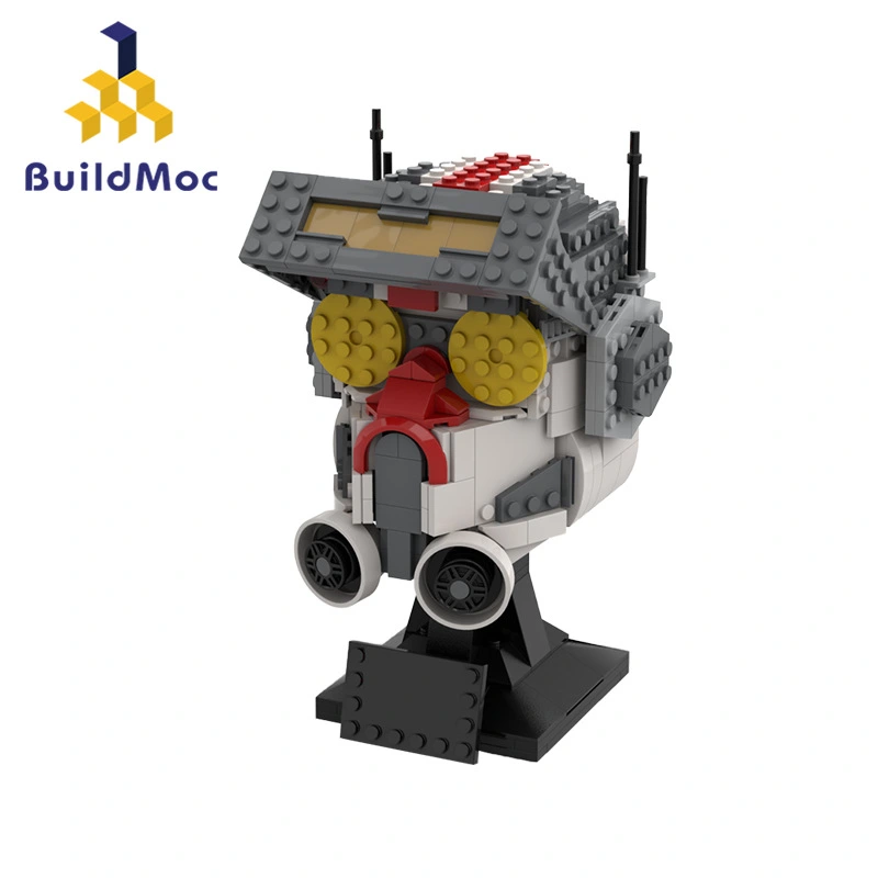 BuildMoc &quot;Creative&quot; Star Wars Series Inferior Helmet Building Block Decoration Ship From China（PDF manual）