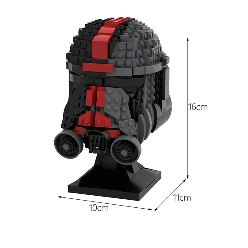 BuildMoc Star Wars Series Defective Squad “Hunter” Helmet Moc Set Ship From China