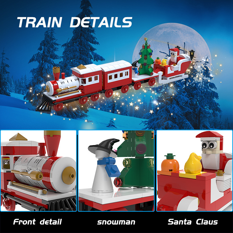 BuildMoc C7429 Self-Designed Children's Toy Building Blocks Christmas Train From China [PDF manua]