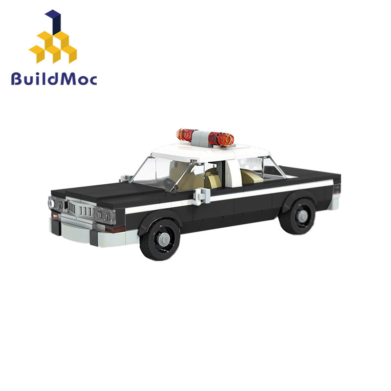 BuildMoc 1982 New York “police” car small particle building block car decoration Ship From China（PDF manual）