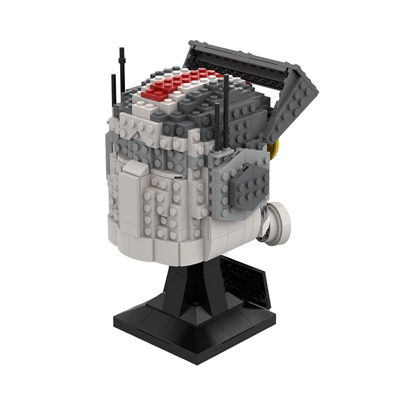 BuildMoc &quot;Creative&quot; Star Wars Series Inferior Helmet Building Block Decoration Ship From China（PDF manual）