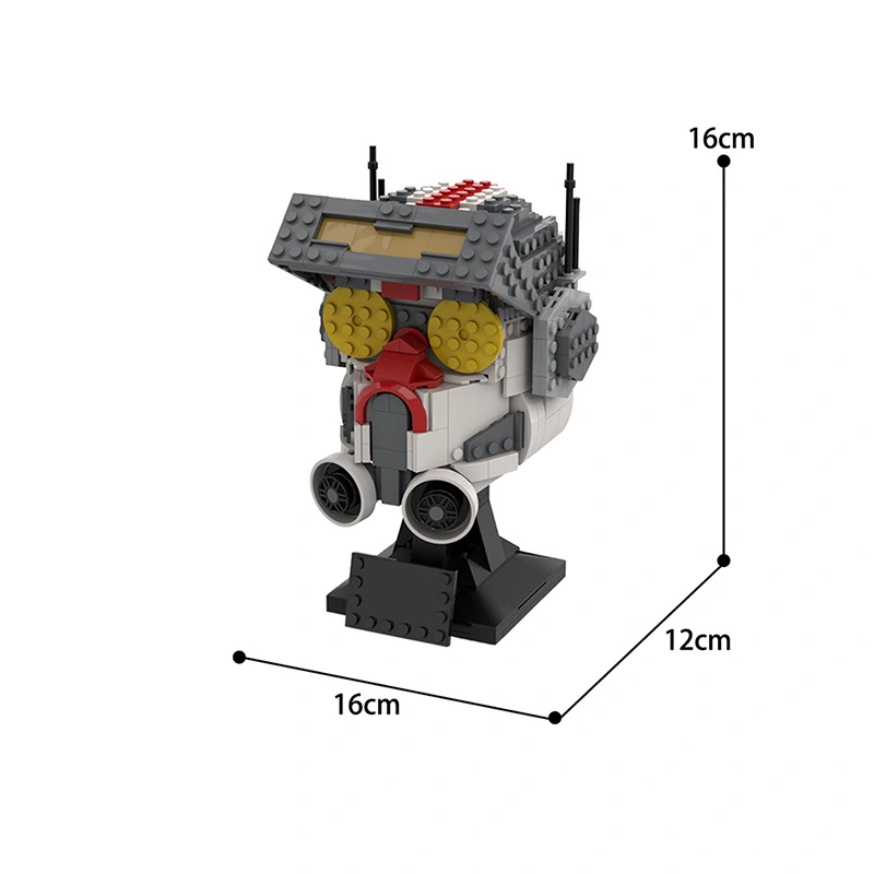 BuildMoc &quot;Creative&quot; Star Wars Series Inferior Helmet Building Block Decoration Ship From China（PDF manual）