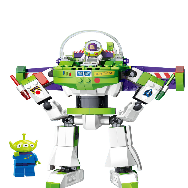 SX9060 243pcs bricks Buzz Lightyear Mecha Story Minifigures Octopus Jet Ship Assembled Small Particle Building Block Toys ship from China.