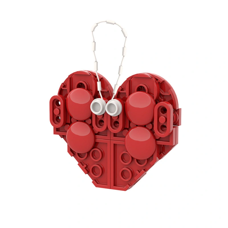 BuildMoc C5188 Christmas Red Heart (Independent Design)  Children's Toy Building Block Toy Ship From China（PDF manual）