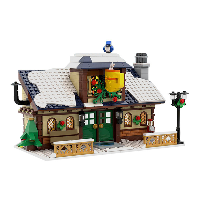 BuildMoc C6035 &quot;Creative” Winter Village Cafe Building Block Toys From China [PDF manual]