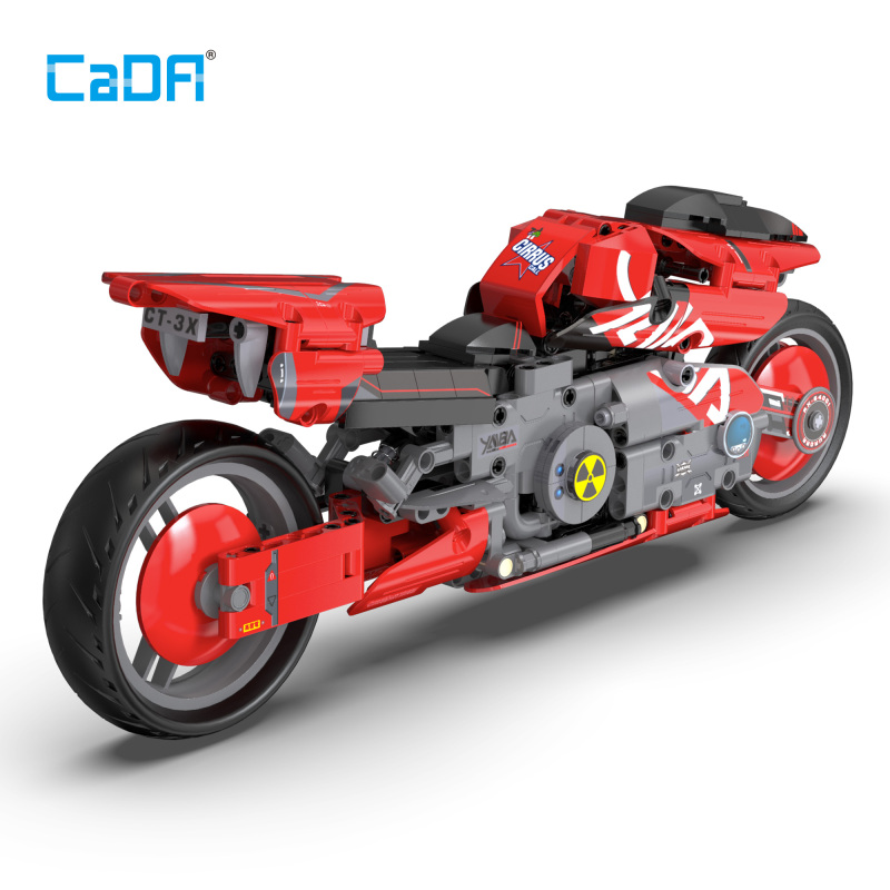 CaDa C64001W Cyber Nigh Cyber CT-3X Technic Motorcycle Model Building blocks 451pcs bricks ship from China.