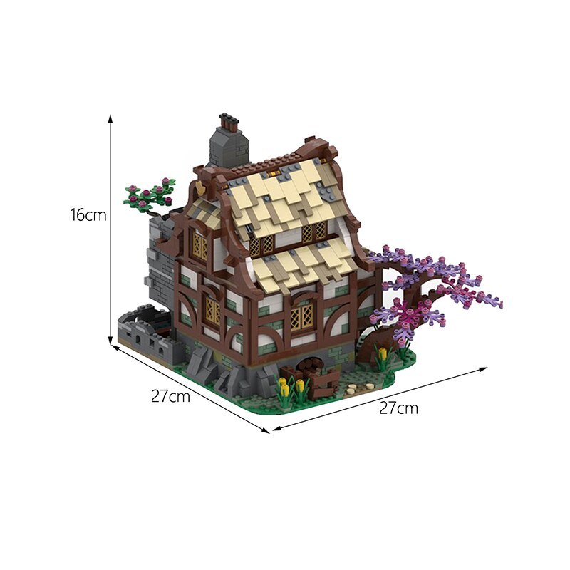 MOC-68083 Building Block Idea Medieval Farm Street View Model Constructor House 1791PCS Bricks Toys with PDF instruction ship from China.