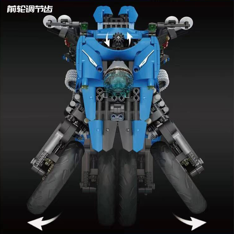 Mould king 23009 MOC Technic building blocks motorcycle 1536pcs bricks toy ship from China.