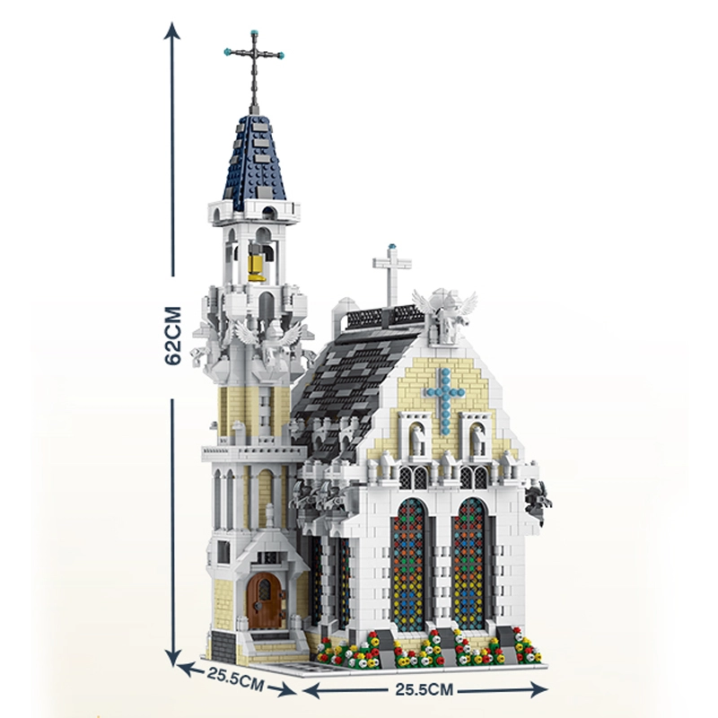 MORK 033006  MOC Custom Building blocks  Creator Medieval City Church 4752pcs bricks toy from China. [PDF Instruction]