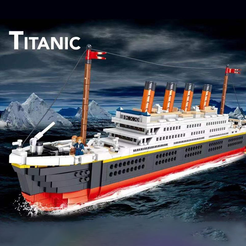 MOC ZHEGAO QL01010 Mini Titanic RMS cruise Boat ship City Model building Blocks 1288PCS Bricks ship from China.