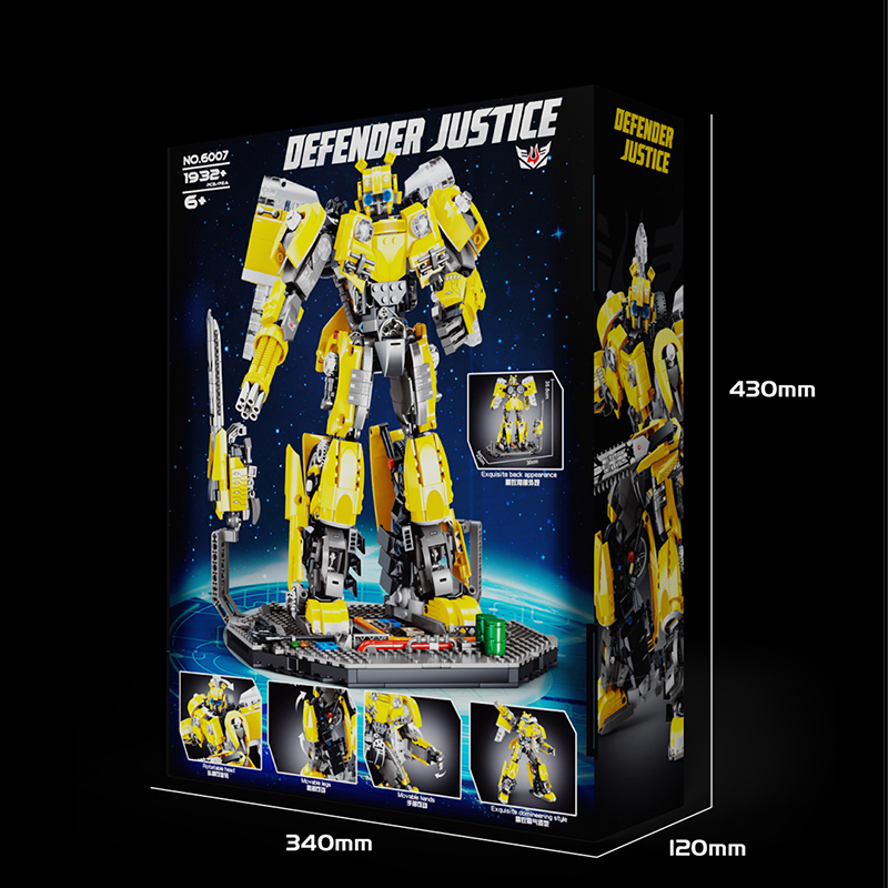 MOC TL6007 Building blocks Model Transformers Movie Bumblebee creator 1932PCS Transformers bricks ship from China.