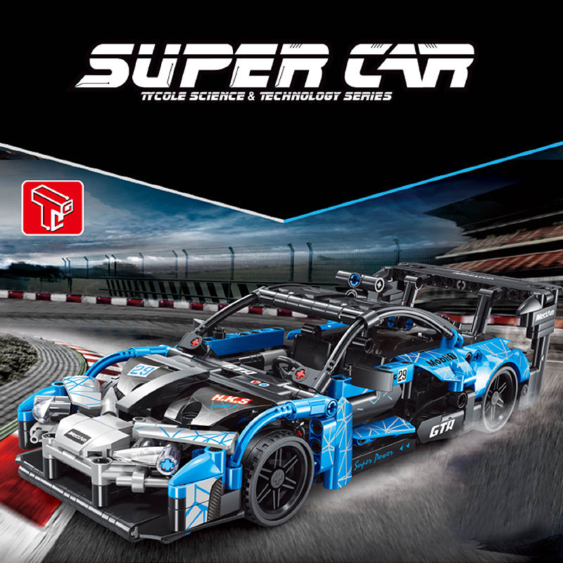 TAIGAOLE T3029 Technic Blue Super Car Model building blocks 606pcs bricks toy ship from China.