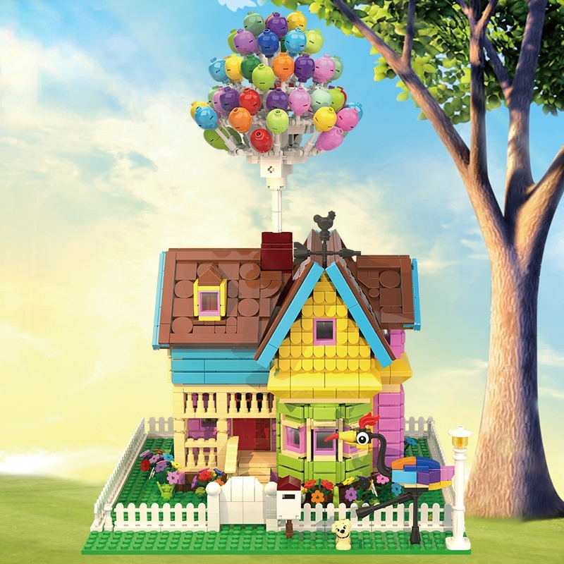 【Clearance Stock】DK3006 MOC balloon House Children's puzzle assembly and small particle building block toy ornaments 1887PCS from China.