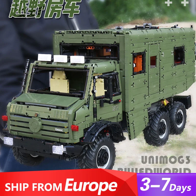 J907 High-Tech Series Rael Mercedes-Benz Unimog Building Blocks 6689pcs Bricks Toys Ship From Europe 3-7 Days Delivery