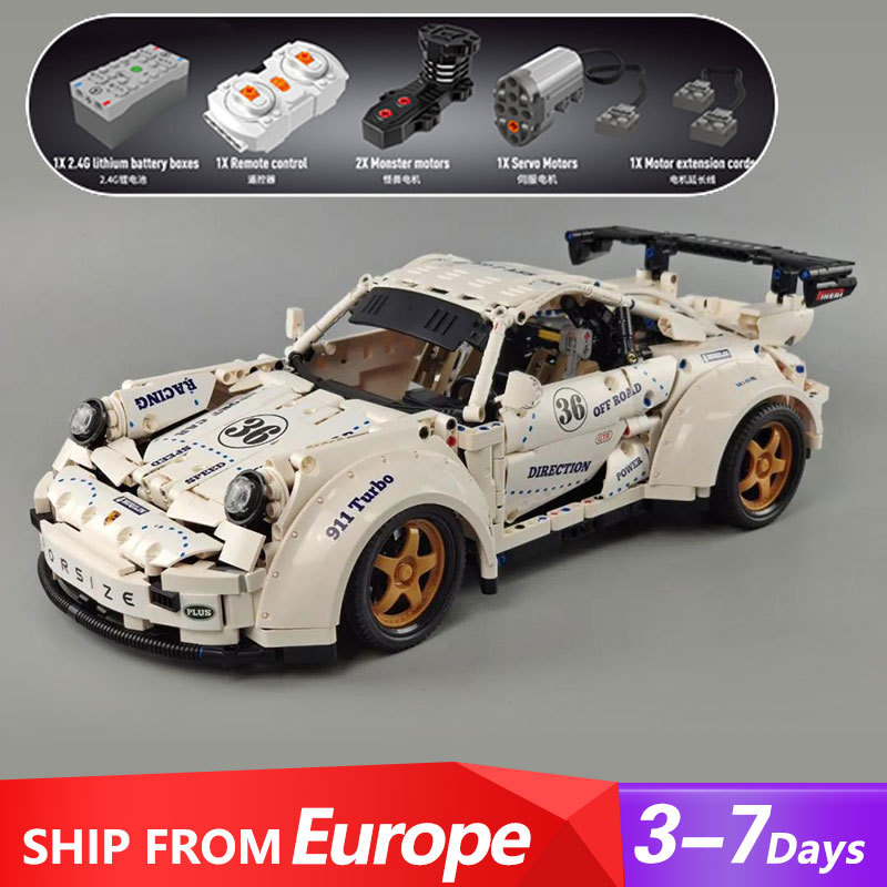 YC-QC016 Technic ‘Porsche’ 911 Widebody Building Blocks 2525pcs Bricks Toys With Motor Ship From Europe 3-7 Days Delivery