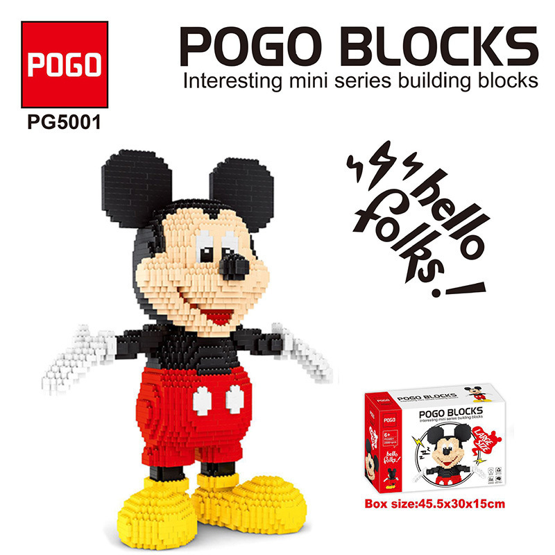 POGO 5001 Idea Cute Mickey Model building blocks 2500pcs bricks toy from China