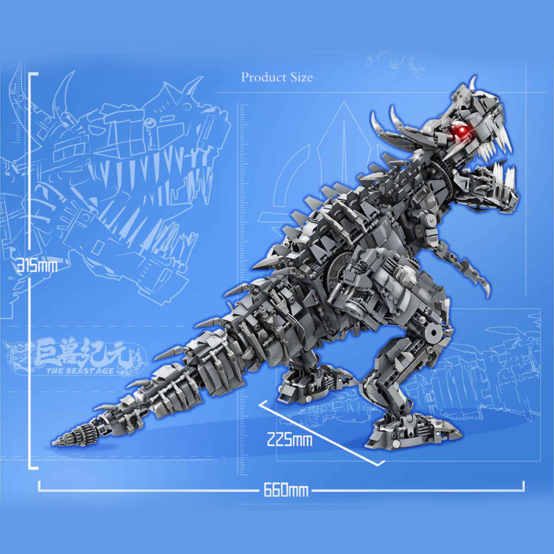 QD66001 Ba Wang Ren Model building blocks Tyrannosaurus Rex 2649pcs bricks ship from China.