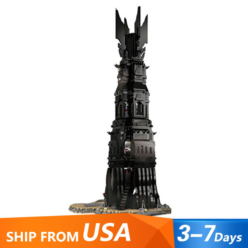 112501 Lord of the rings Series UCS Pinnacle of Orthanc Building Blocks 4059pcs Bricks From USA 3-7 Days Delivery.