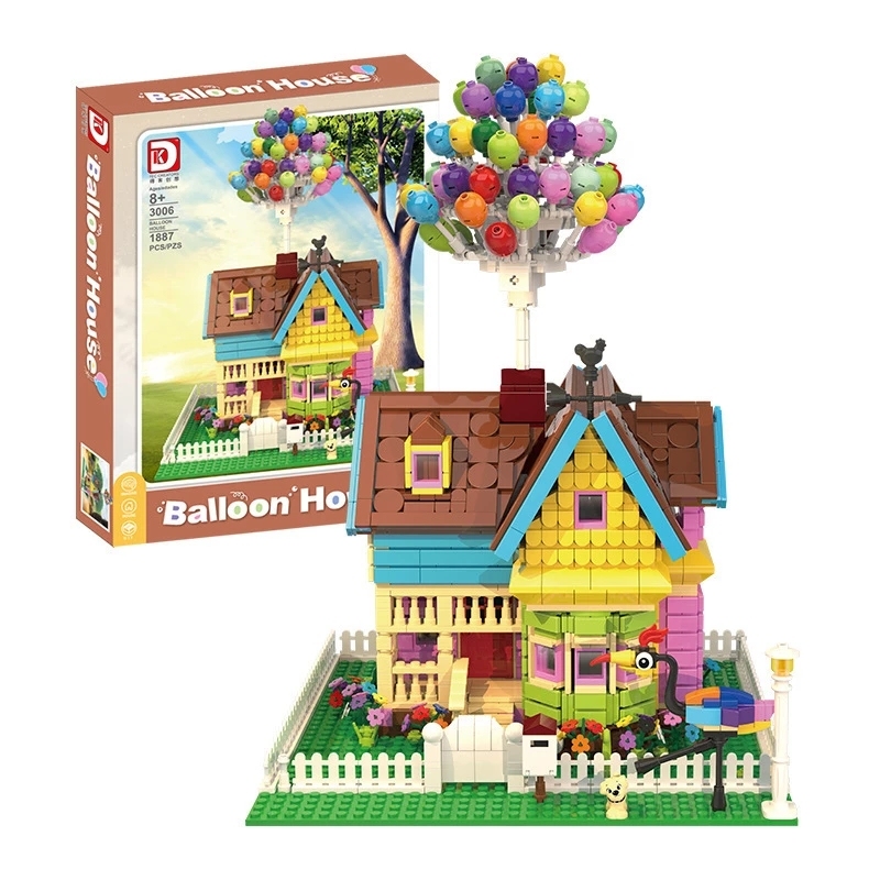 【Clearance Stock】DK3006 MOC balloon House Children's puzzle assembly and small particle building block toy ornaments 1887PCS from China.