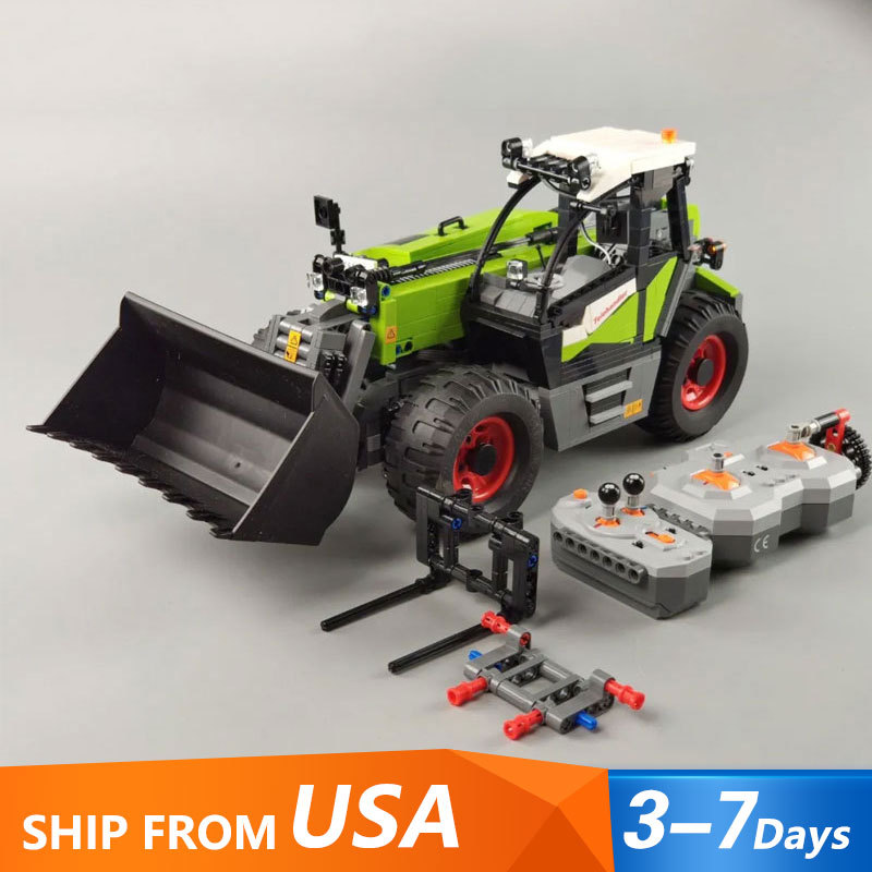 CaDa C61051 MOC-35607 Multi-function Loader High Tech Creator RC Full-featured Engineering 1469PCS Moc Building Block Toys Ship From USA 3-7 Days
