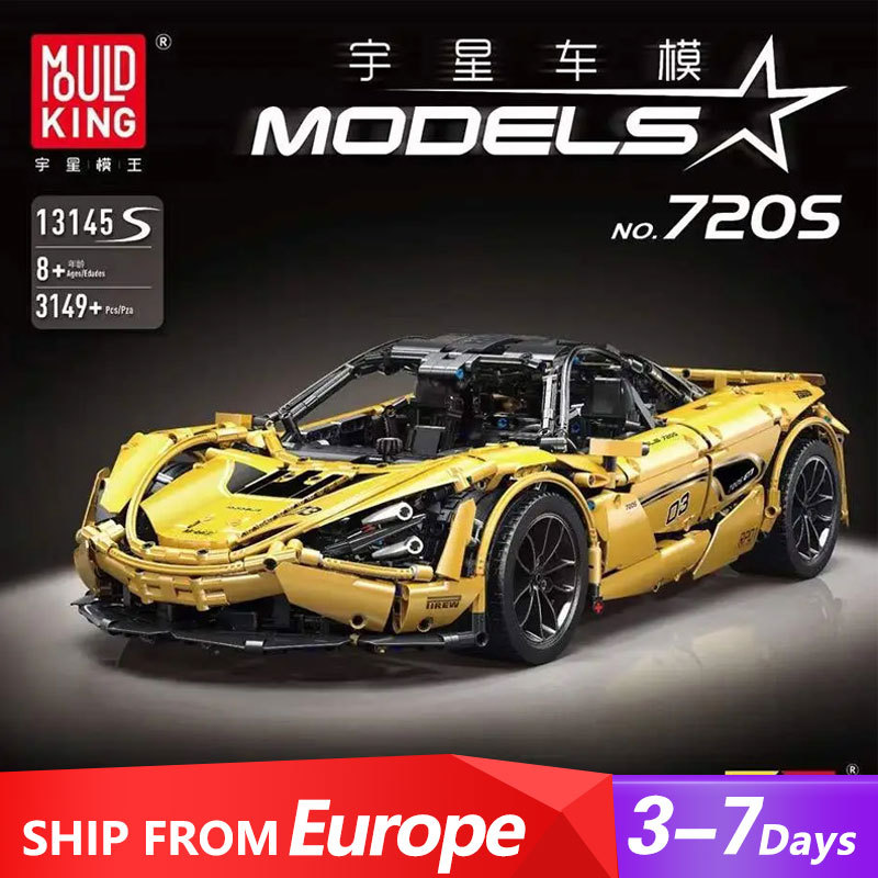 Mould King 13145S Technic Series 1:8 Mclaren 720S Building Blocks Ship From Europe 3-7 Days