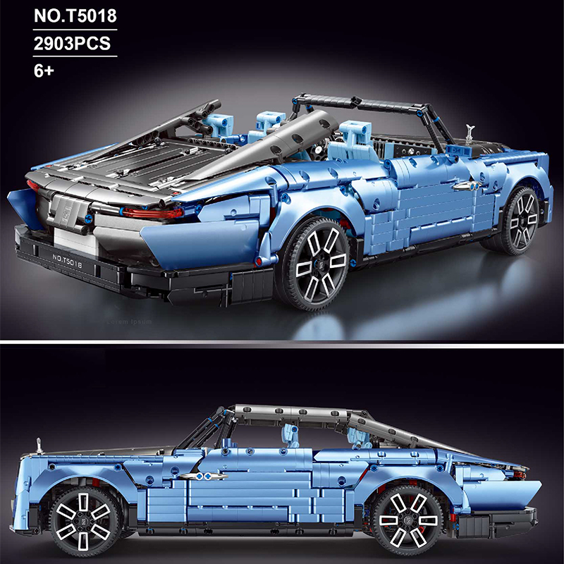 TAIGAOLE T5018 MOC Technic Rolls-Royce Boat Tail Sports Car model building blocks 2903pcs bricks without Motor ship from China