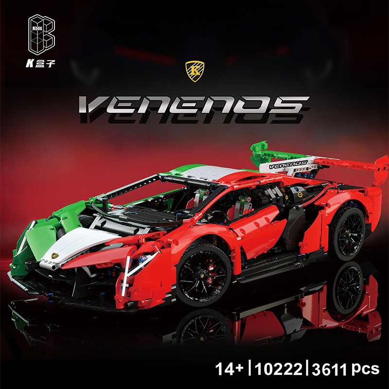 K-BOX 10222 MOC Cool Technic Sports Car model building blocks 3611pcs bricks toys from China.