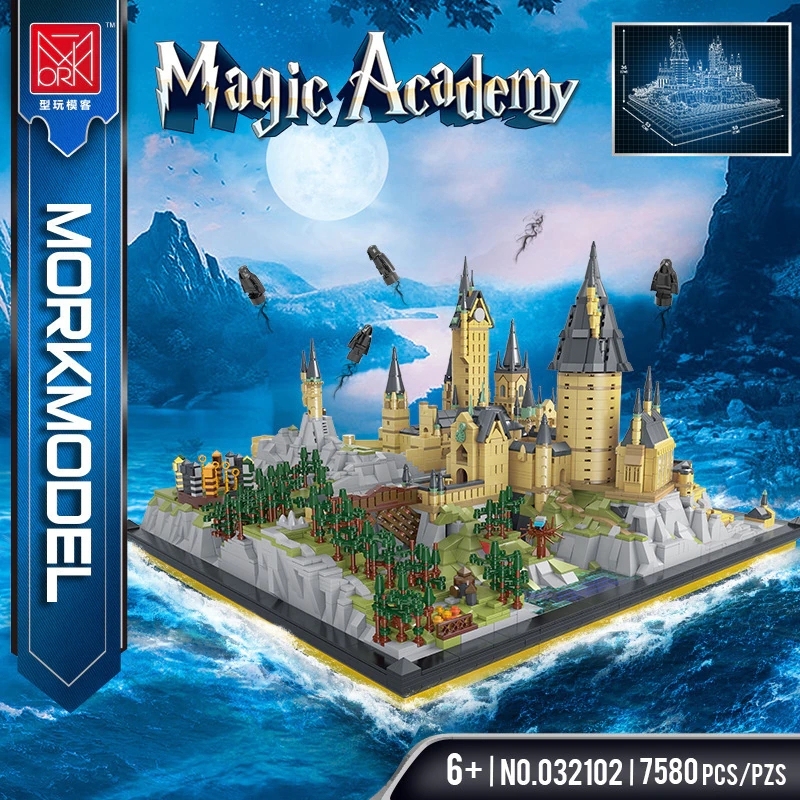 Mork 032102 MOC 7580pcs Movie Harry Potter Hogwarts School of Witchcraft and Wizardry Toy building Blocks from China