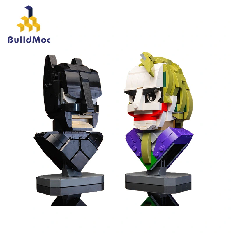 BuildMOC Compatible with LEGO Small Particle Building Block Toys MOC-22597 Black Knight-Batman Joker ship From China