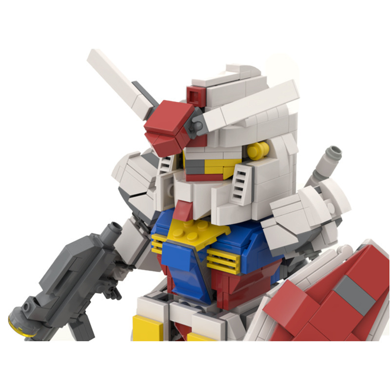 BuildMoc MOC-43683 Set Gundam RX-78 Building Block Toys Compatible with Lego Building Block Toys Ship From China