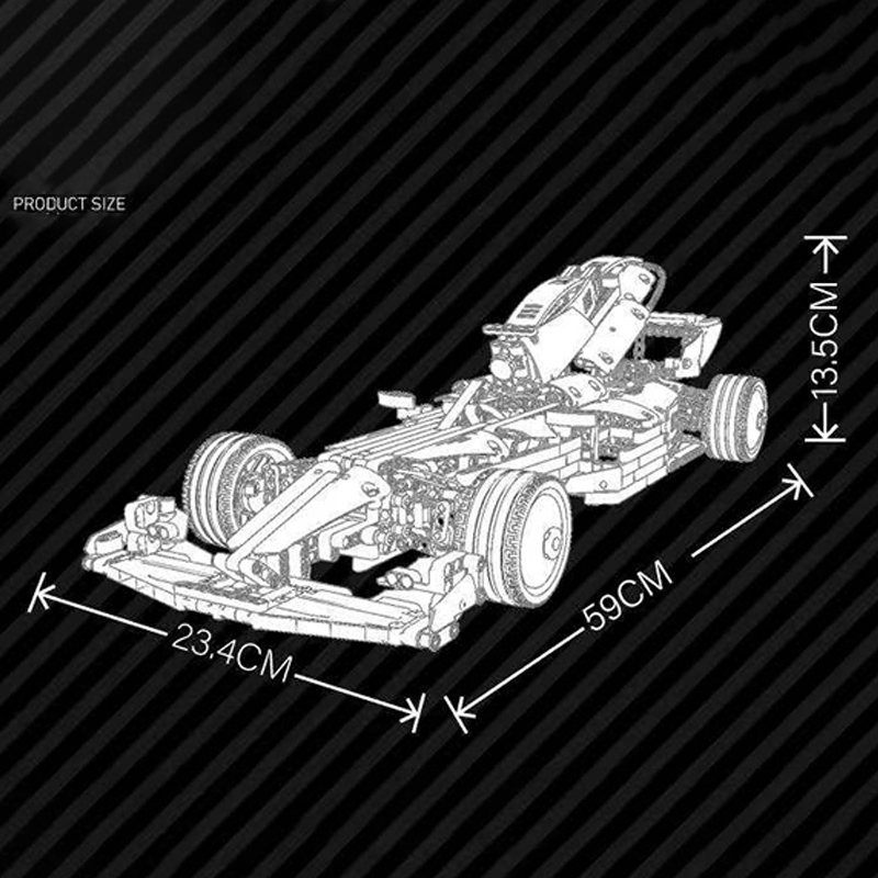 Mould King 18024A MOC Technic Formula 1 Car Model Building blocks 1065pcs Bricks Toy without Motor ship from China.