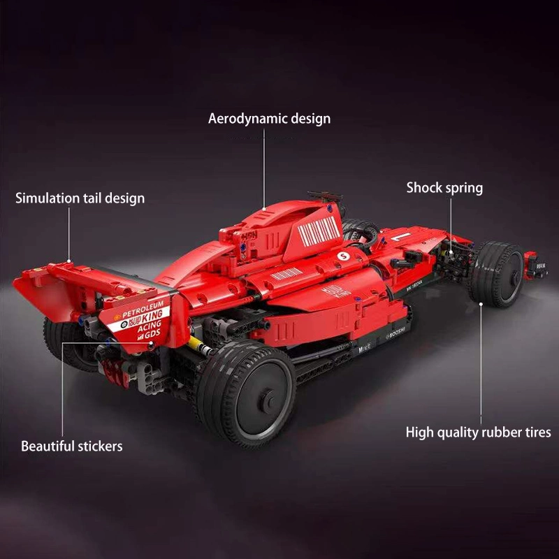 Mould King 18024A MOC Technic Formula 1 Car Model Building blocks 1065pcs Bricks Toy without Motor ship from China.