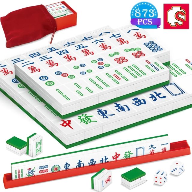 SEMBO 601152 Ideas Traditional Mahjong Game Series Building Blocks DIY 873pcs Bricks Assembly Toys for Friends Holiday Gift from China.