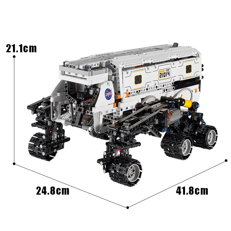 MOULD KING 21014 Technic Toys RC Motorized Star Mars Explorer Vehicle Assembly 1608pcs Model Building Block Brick with Motor Ship from China