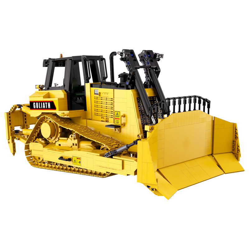 CaDa C61056 MOC Technical Heavy Bulldozer Car Model 2826pcs Building Blocks Toys with Motor Ship From China