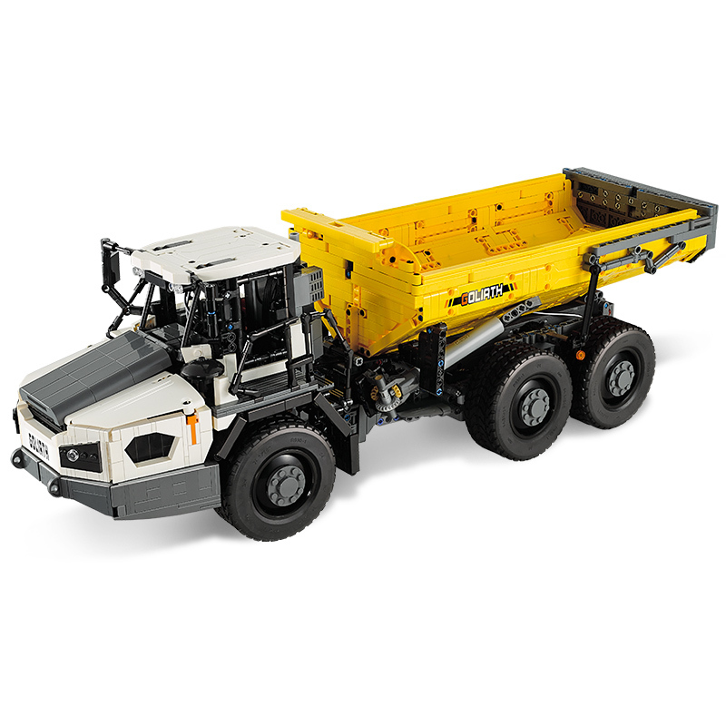 CaDa C61054 Moc Technical 1:17 Articulated Dump Truck Car Model 3067pcs building blocks toys with Motor ship from China.