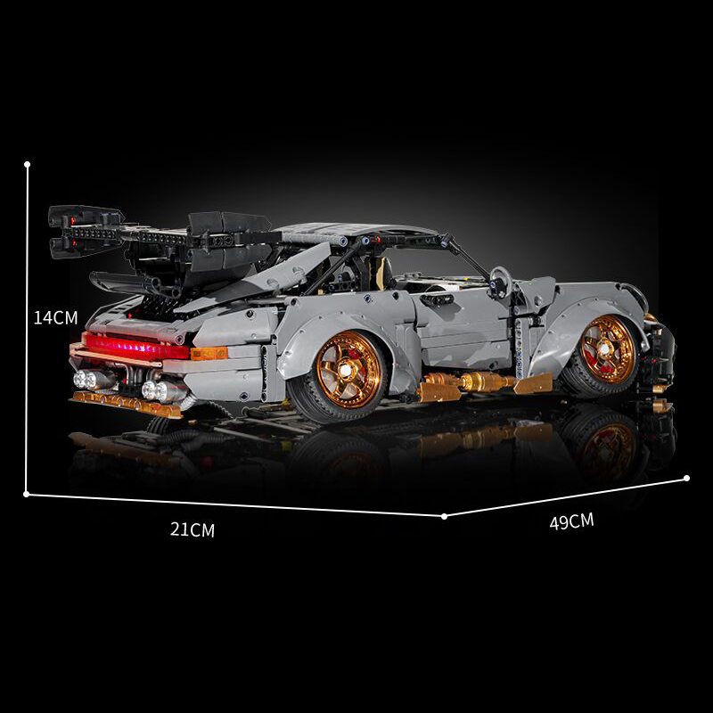 K-Box 10220B Moc 1:10 Technical Cement gray low-lying sports Car Model building blocks 2345pcs bricks toys ship from China.