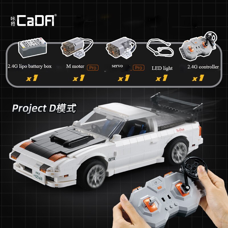 CaDa C61024 MOC Technical Racers AE96 Trueno Car model building Blocks 1234pcs bricks toys ship from China.