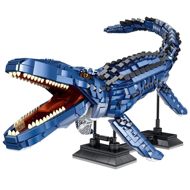 PANLOS 611005 Jurassic World Series Jurassic Park Mosasaurus Assembled Building Block 1859pcs Bricks Toys from China