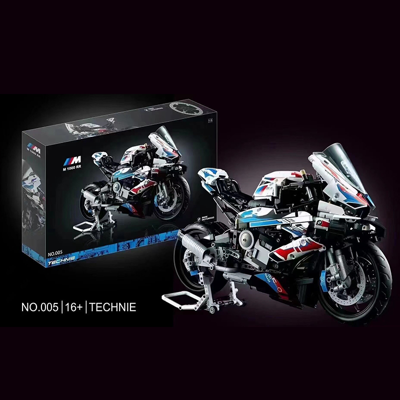 TaiGaoLe Custom 005 Technical BMW M 1000 RR 1:5 motorcycle without motor building blocks 1920pcs bricks toys ship from China.