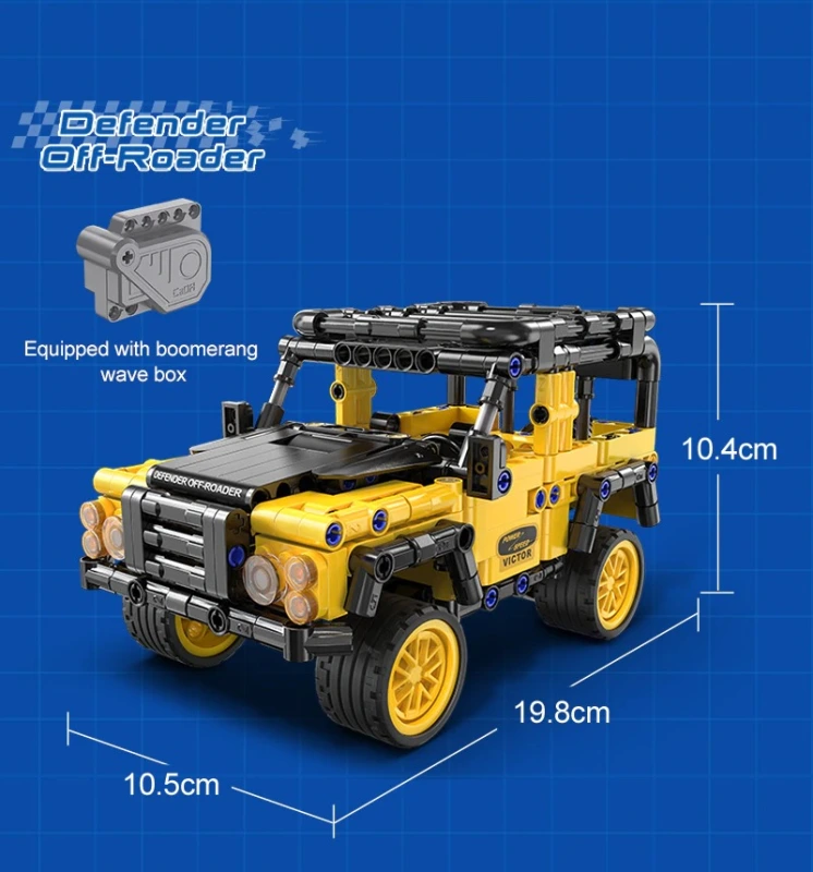 CaDa C52028 Technical Model 1:18 Defender Off-Roader building blocks 389pcs bricks toys without Motor ship from China.