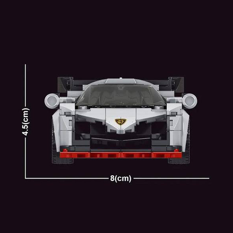 Mould King 27007 Lamborghin i Veneno Racers Speed Mini MOC Super Car 398pcs Ship from China