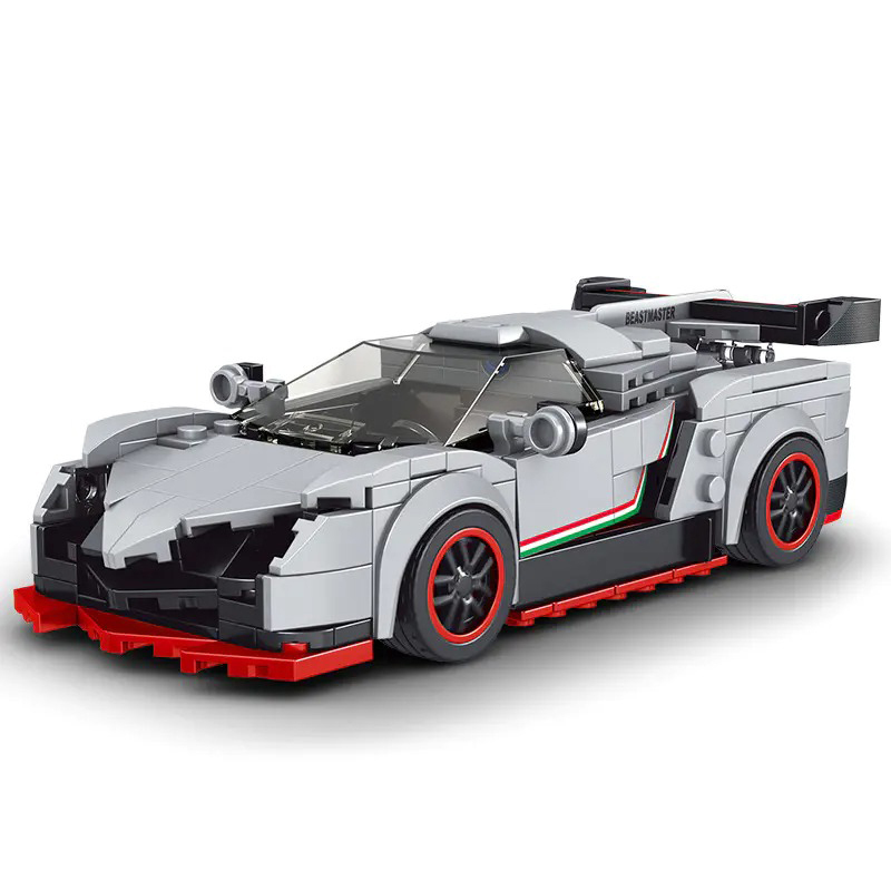 Mould King 27007 Lamborghin i Veneno Racers Speed Mini MOC Super Car 398pcs Ship from China