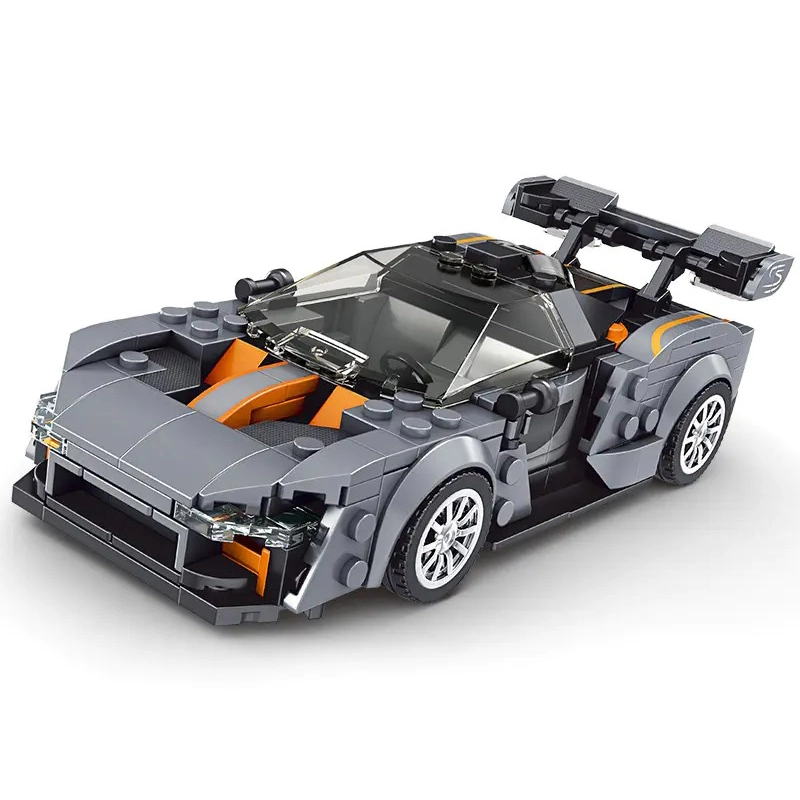 Mould King 27008 McLaren Senna Racers Speed Mini MOC Super Car Grey Building Block Brick 352pcs Ship from China