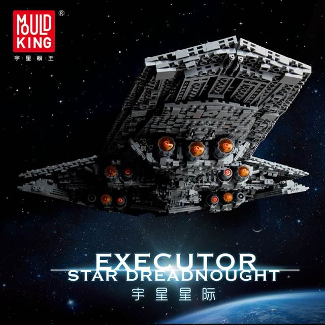 MouldKing 13134 Movie game star war Executor class Star Dreadnought building blocks 7588pcs bricks from China.