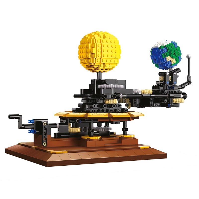 CaDa C71004 MOC Idea Earth, Moon and Sun Orrery Budilding Blocks 865pcs bricks toys ship from China