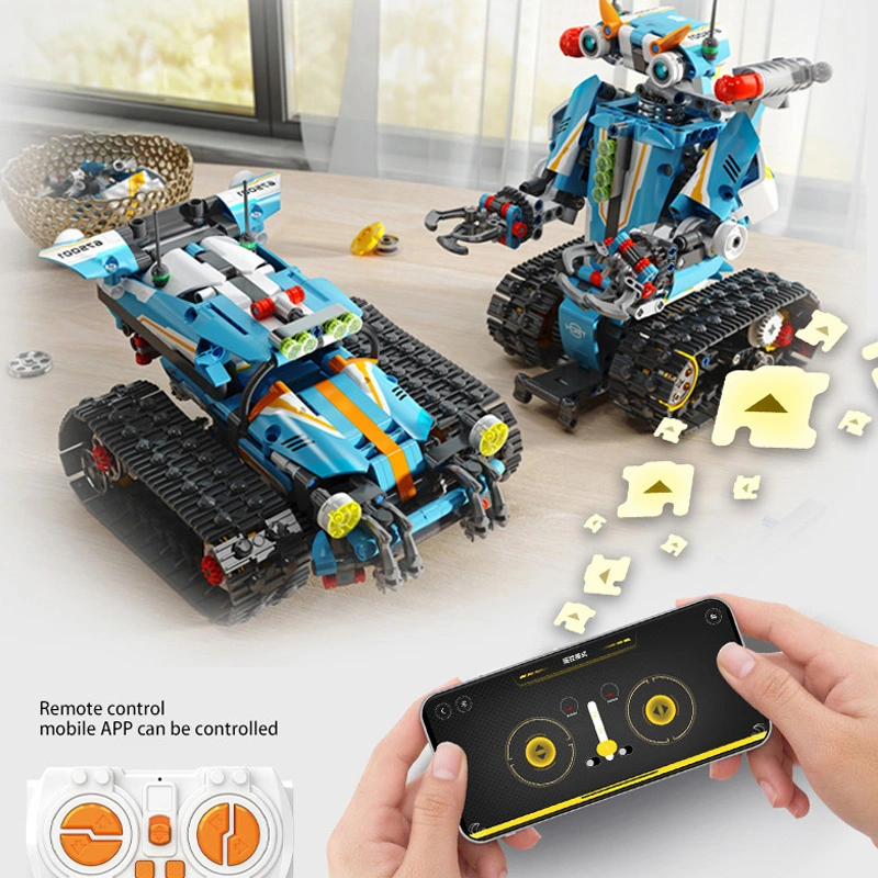 Panlos 675001 MocTechnical Remote Control DIY programming robot with Motor 701pcs bricks ship from China.