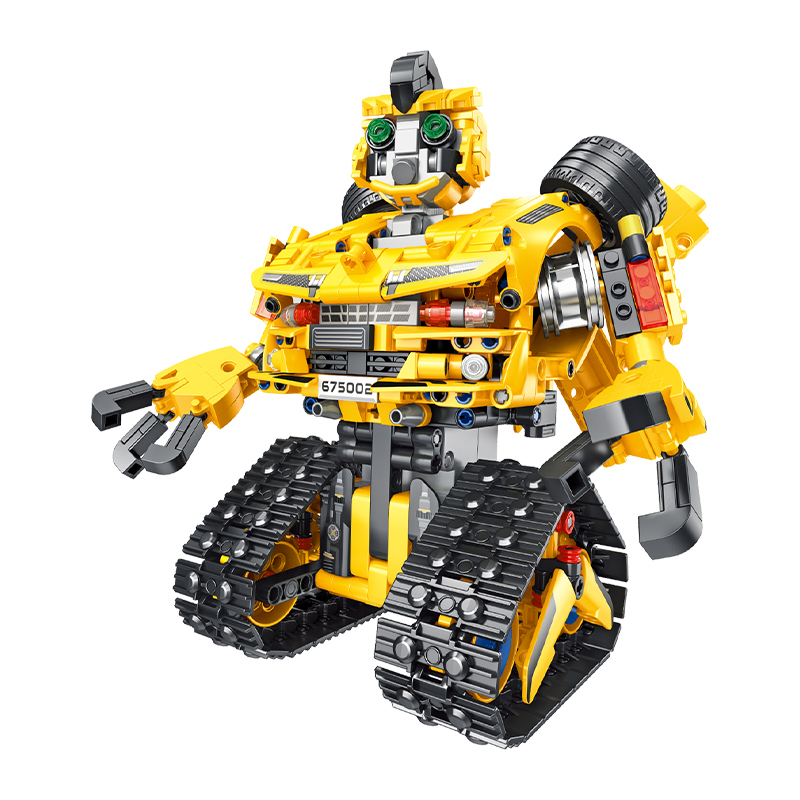 Panlos 675002 Moc Technical Remote Control DIY programming robot with Motor 901pcs bricks ship from China.