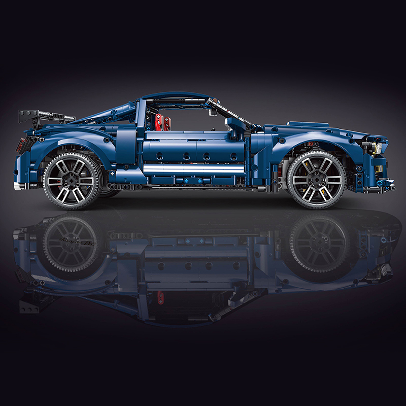 TaiGaole T5017A  Technical MOC Shelby Gt500 1:10 Car Model Building Blocks without Motor 2814pcs ship from China.