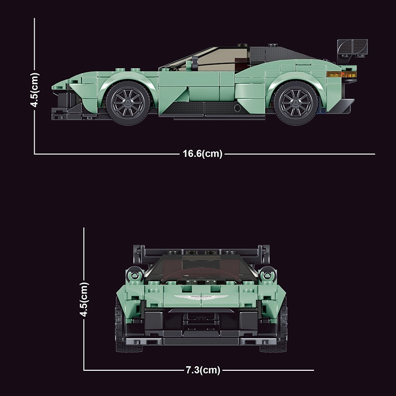 Mould king 27009  Aston Martin Vulcan Mini Super Racing Car MOC Building Block 369pcs Ship from China